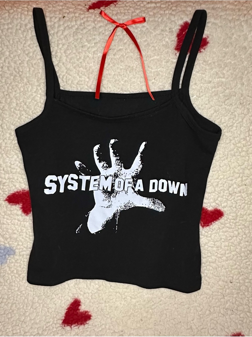 Black SOAD Graphic Cami Tank Top